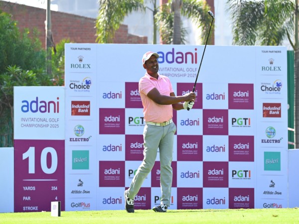 Adani Invitational Golf 2025: N. Thangaraja and Saptak Talwar Tied for Lead After Round One