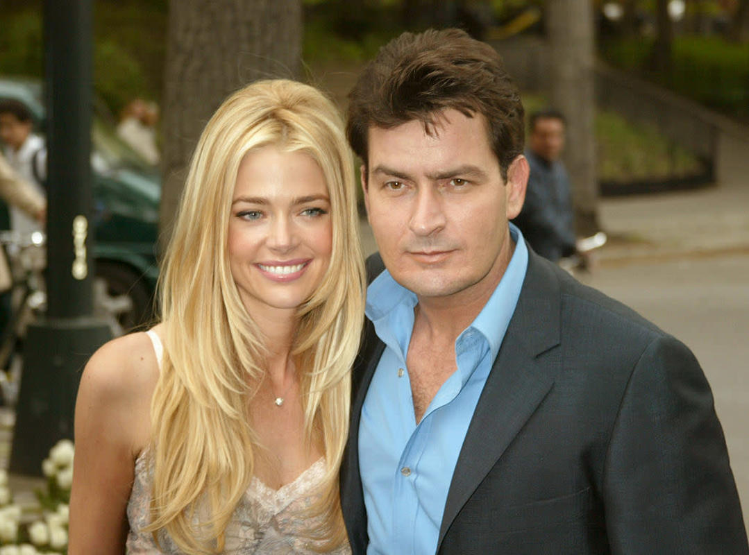 Denise Richards and Charlie Sheen Reunite on Red Carpet 19 Years After