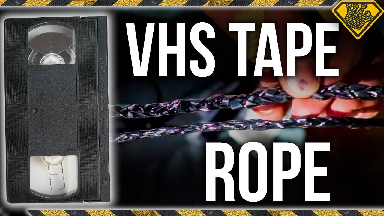 We tested how strong rope made from old VHS tape is