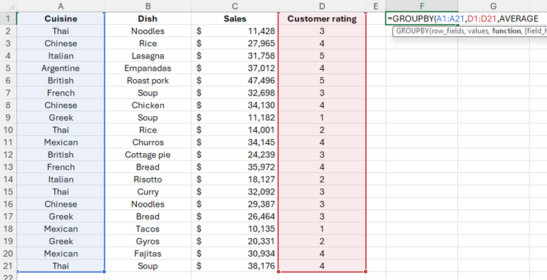 How to Use the GROUPBY Function in Excel