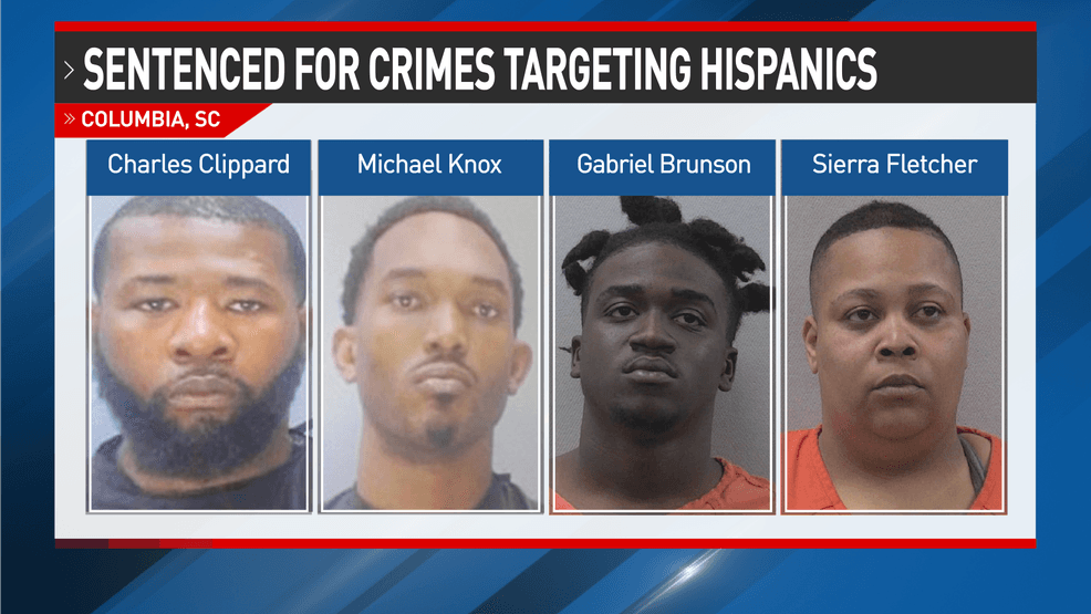 Four sentenced for targeting Hispanics in Columbia with violent crimes