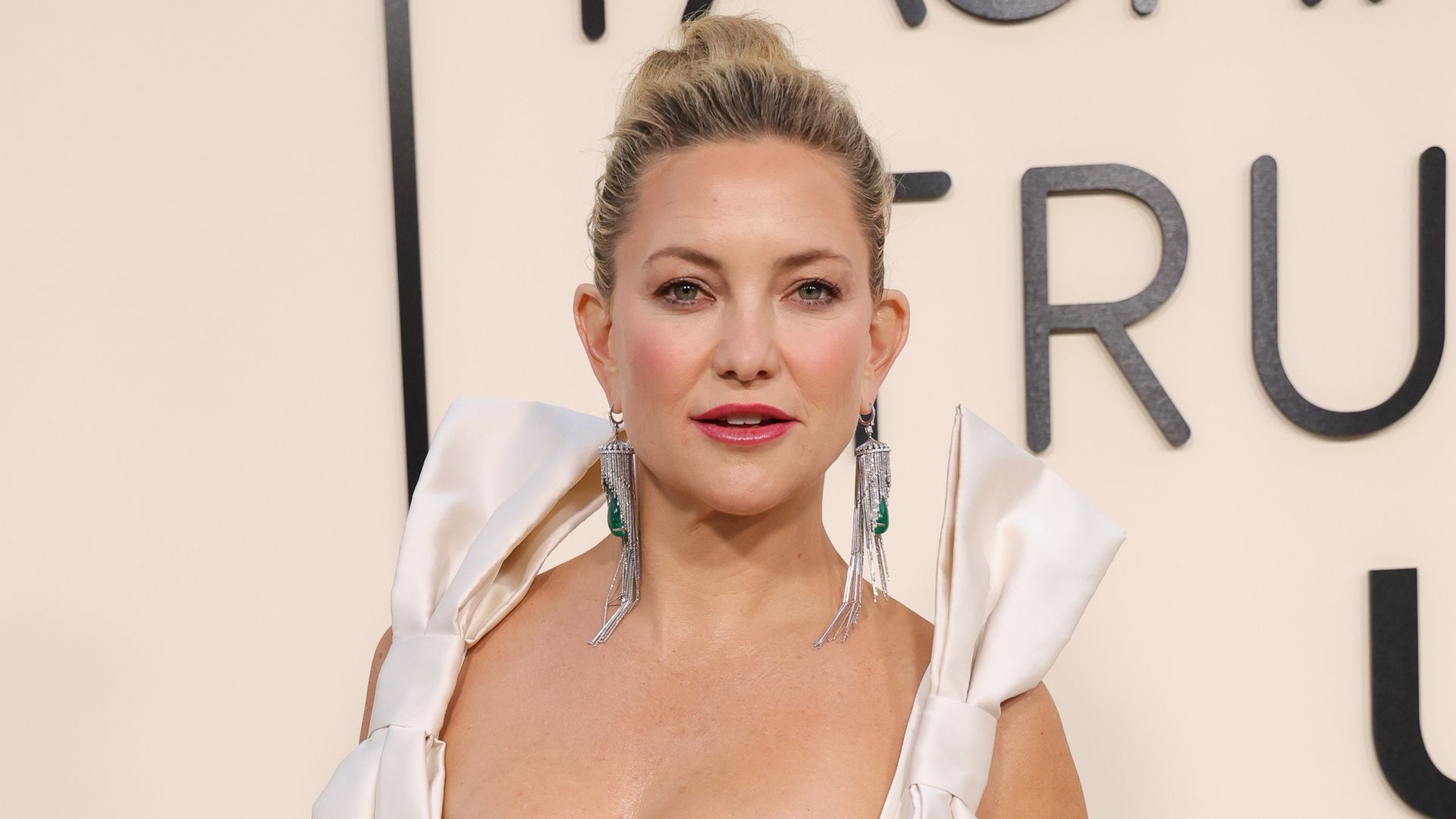 Kate Hudson hints at wedding dress with bridal white gown during star