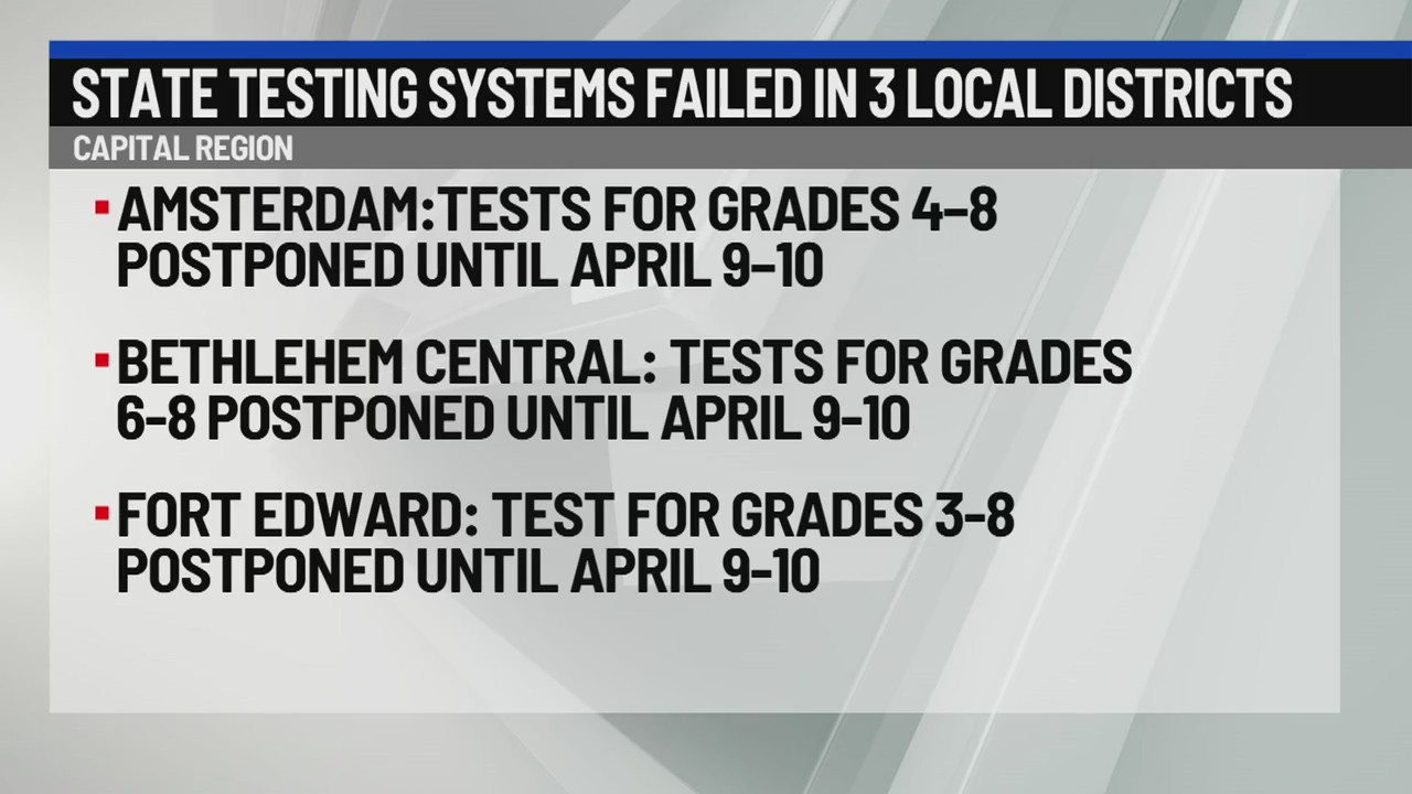 State testing systems fail in 3 local districts