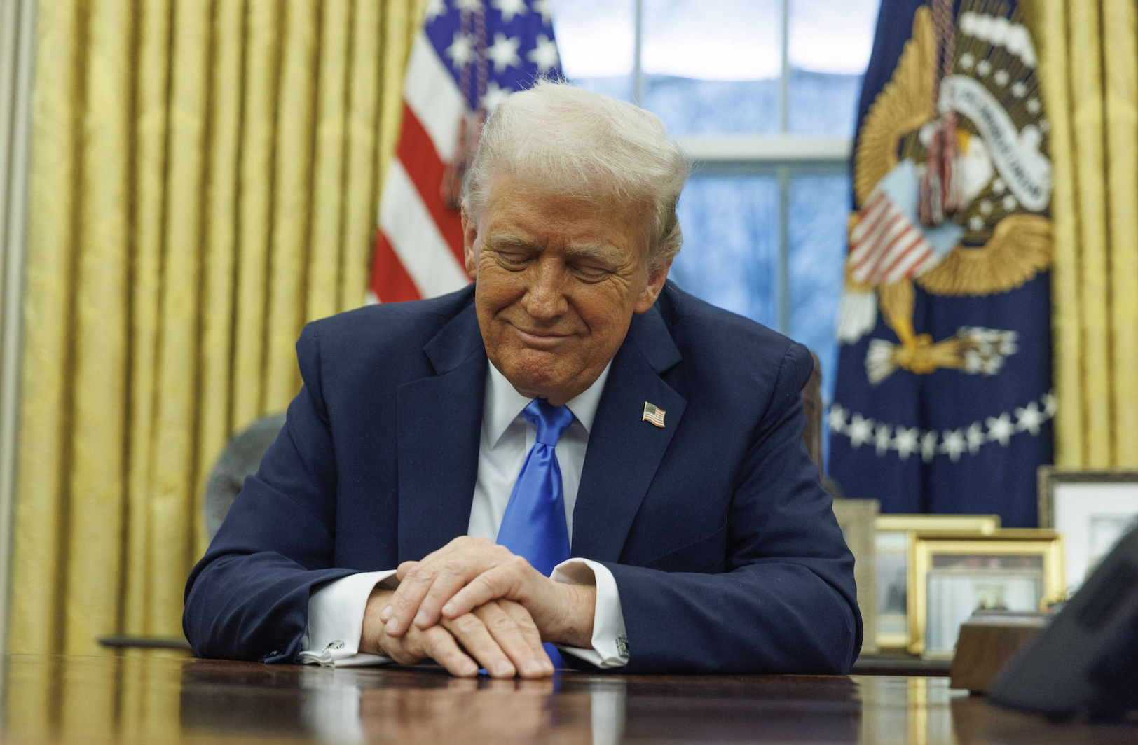 President Donald Trump in the Oval Office