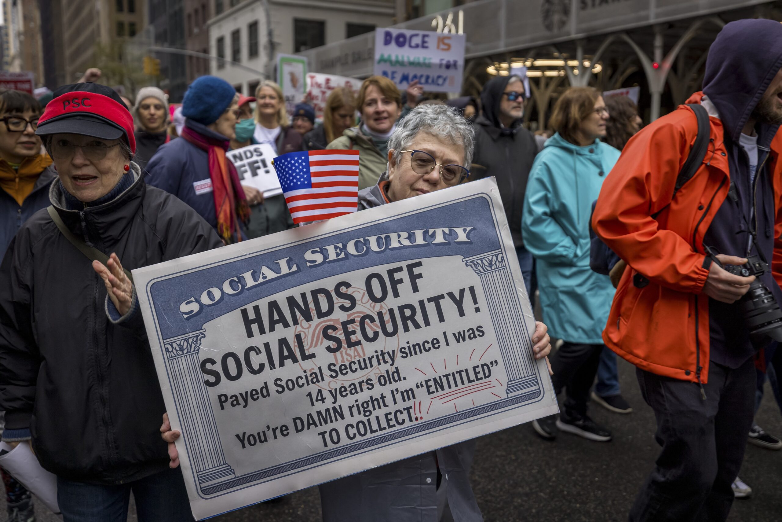 Civil Rights groups organize a protest against Trump
