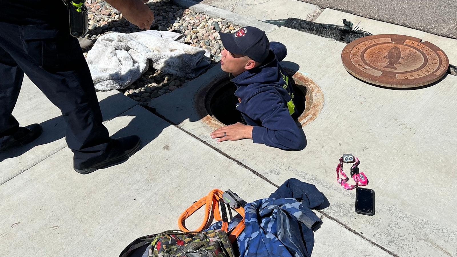 'Lost in the maze' 3 children, 2 dogs rescued from storm drainage system