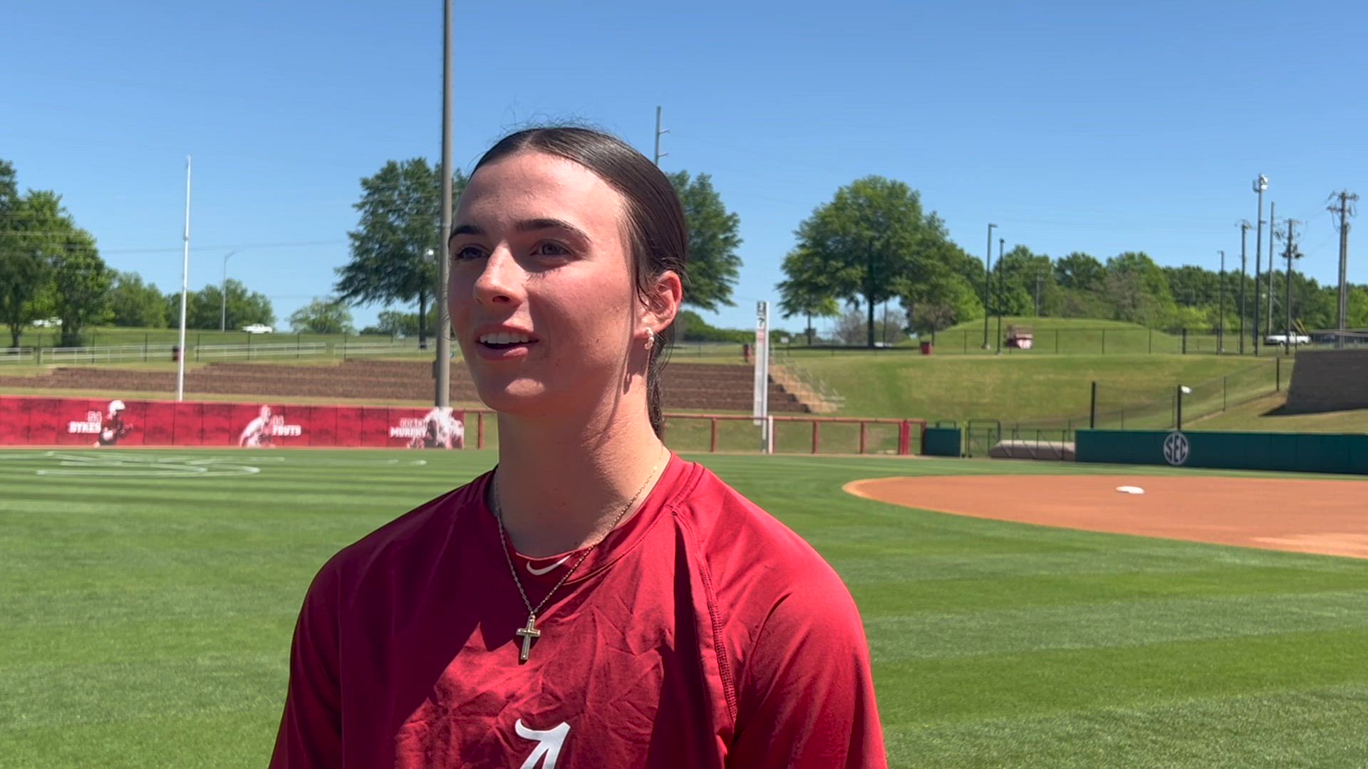 Lauren Johnson talks about facing Oklahoma softball