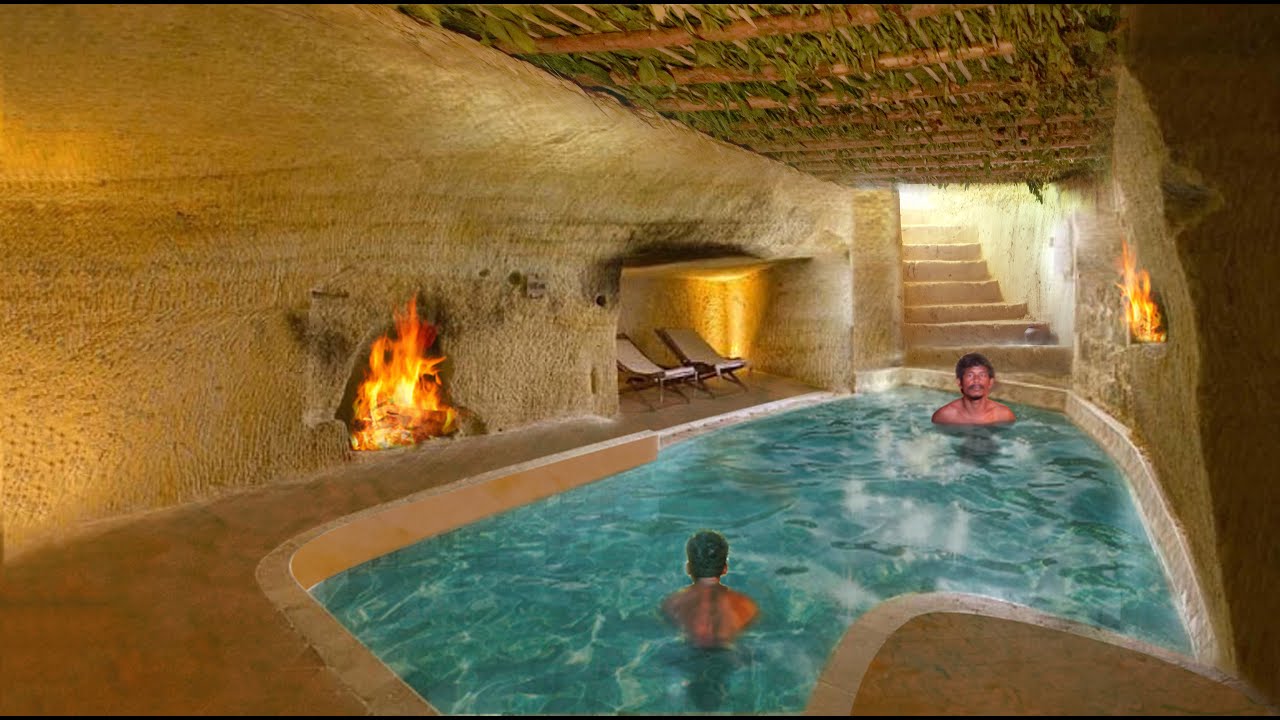 60 Days Building an Underground House with a Swimming Pool!