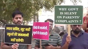 Furious parents are rallying outside Delhi schools over ‘arbitrary fee