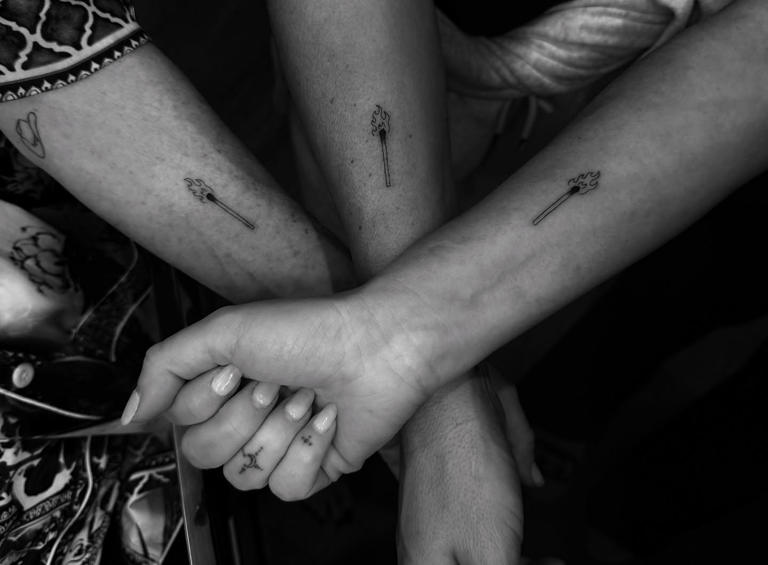 Teddi Mellencamp gets matching tattoos with Kyle Richards and friends
