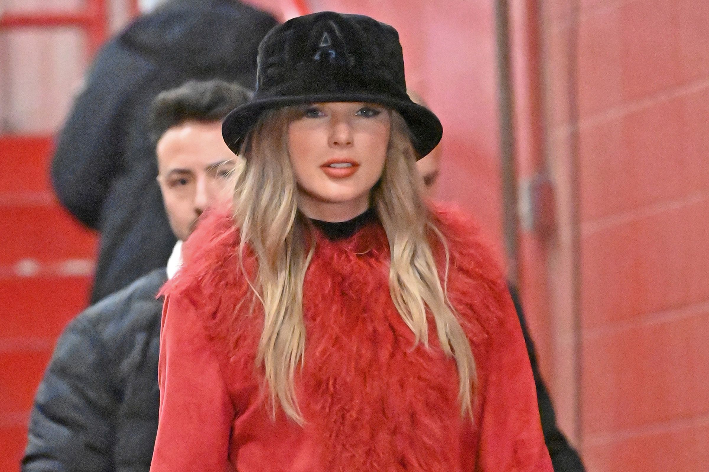 Entertainer Taylor Swift arrives before an NFL football game between the Kansas City Chiefs and Houston Texans Saturday, Dec. 21, 2024, in Kansas City, Mo. AP Photo/Peter Aiken