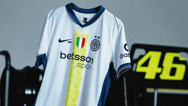 インテルミラン x ヴァレンティーノ・ロッシ　アウェイ　ユニフォーム インテルミラン x ヴァレンティーノ・ロッシ アウェイ ユニフォーム