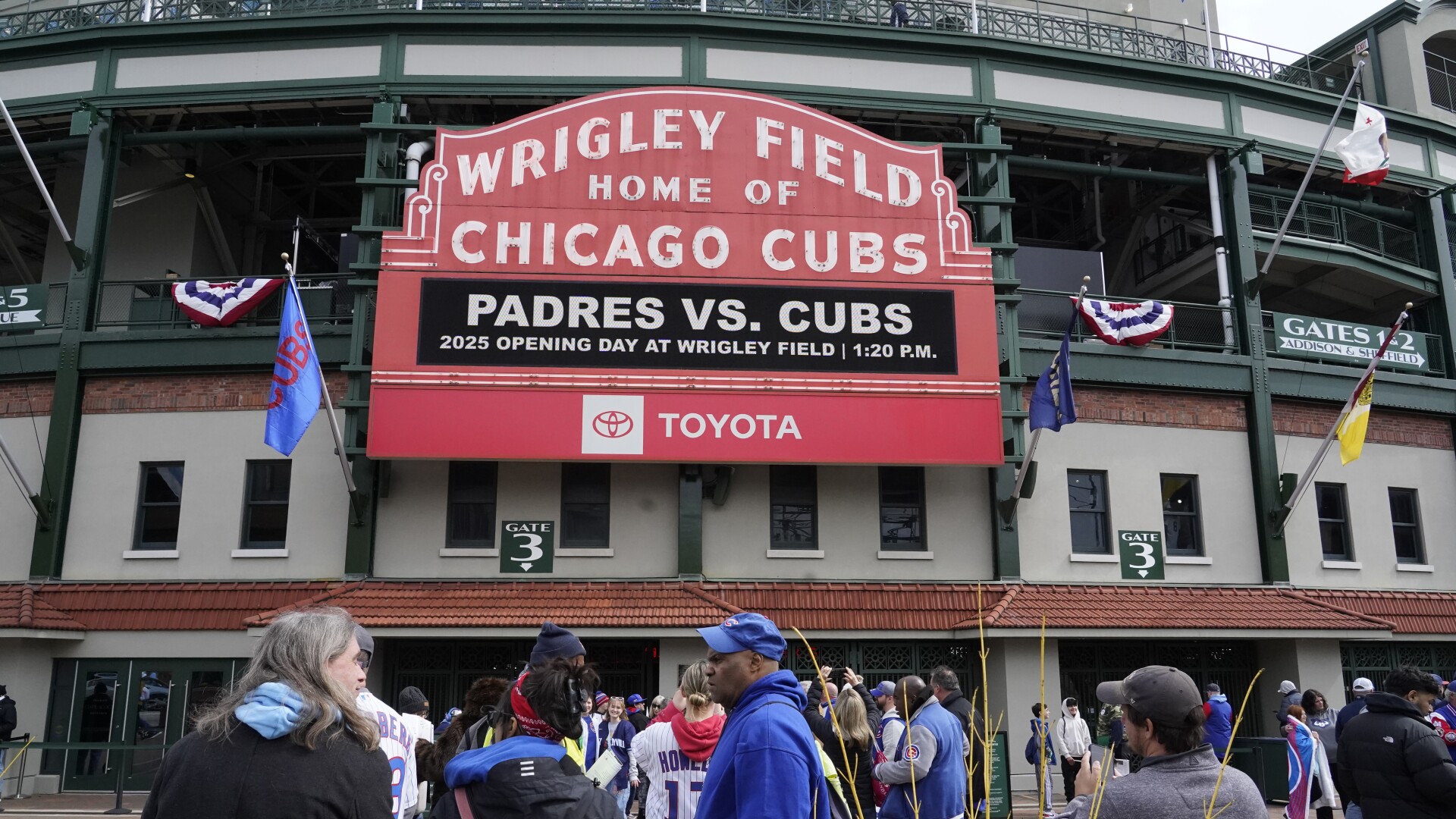 Geese make nest next to iconic Wrigley Field bleachers during Chicago