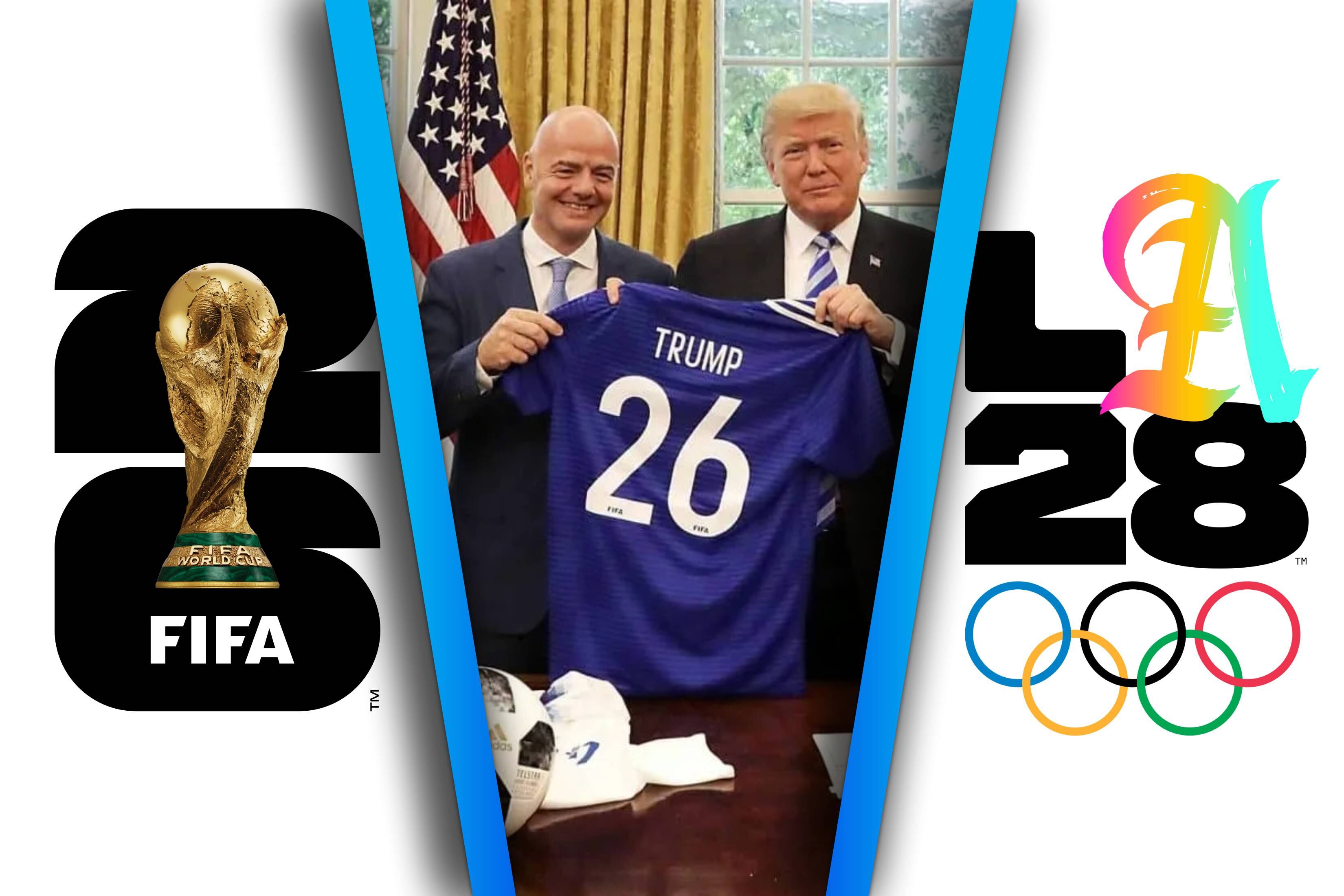 Durante el mandato de Donald Trump se llevarán acabo el Mundial 2026 y los Juegos Olímpicos de 2028. | Foto: Especial GH