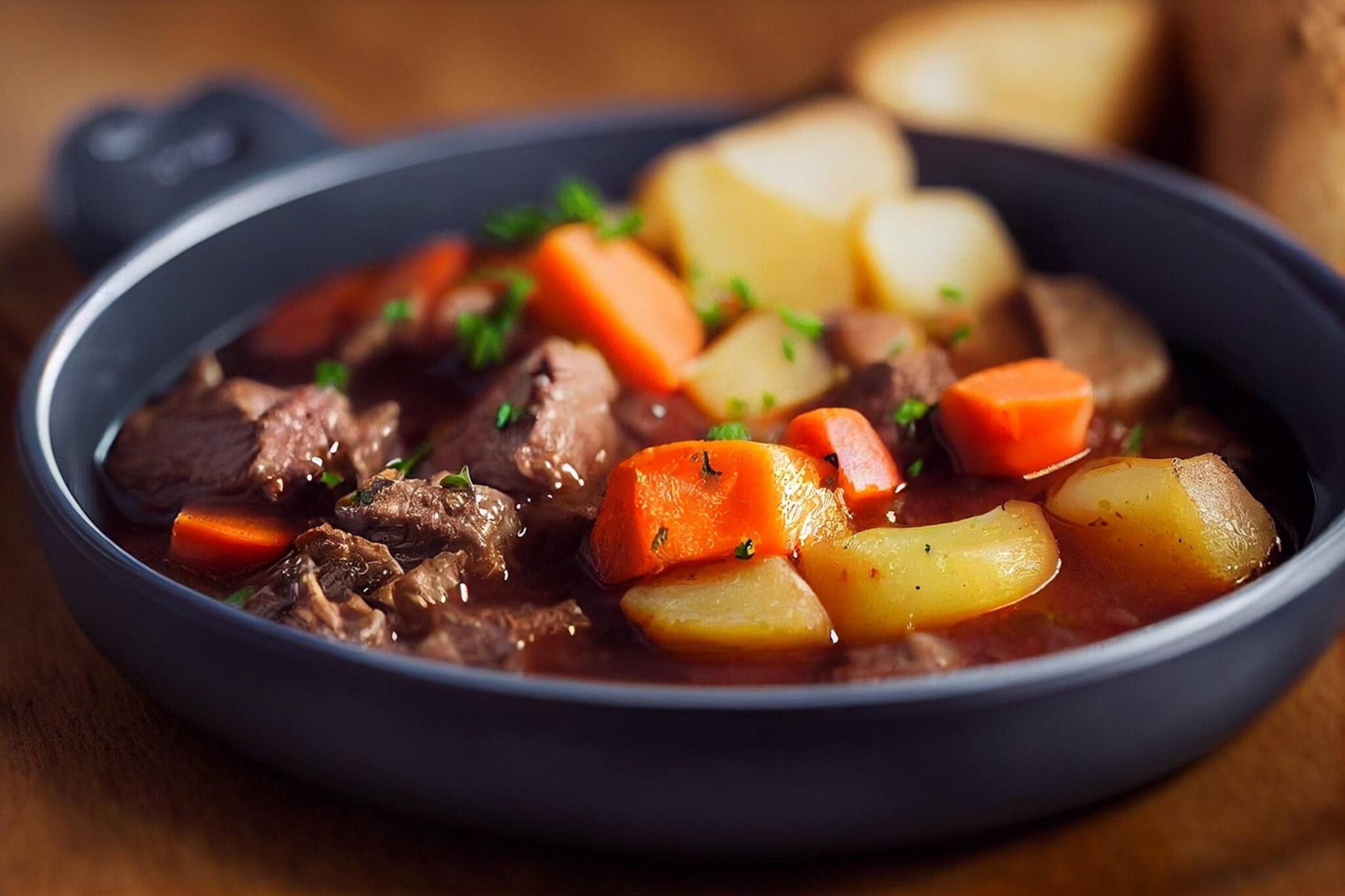 Deftiges Essen Mit Fleisch