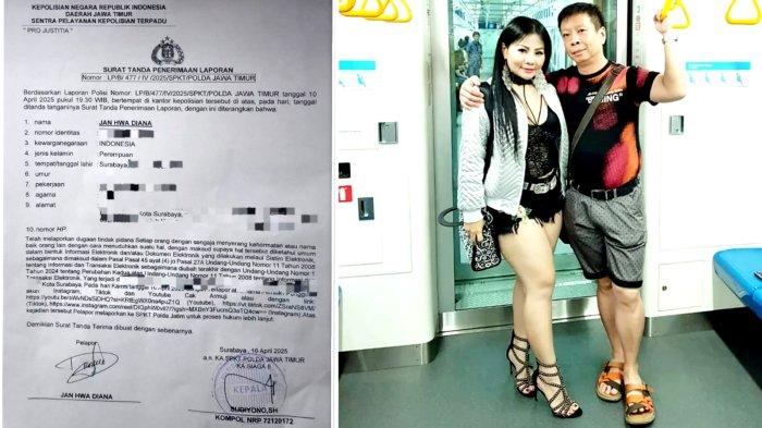 LAPORKAN WAKIL WALIKOTA: Pengusaha di Surabaya, Jan Hwa Diana, melaporkan Wakil Walikota Surabaya, Armuji, ke Polda Jatim. Dana Jan Hwa melaporkan Armuji terkait dugaan pencemaran nama baik. (Kolase @janhwa.diana/Diana Jan Hwa)