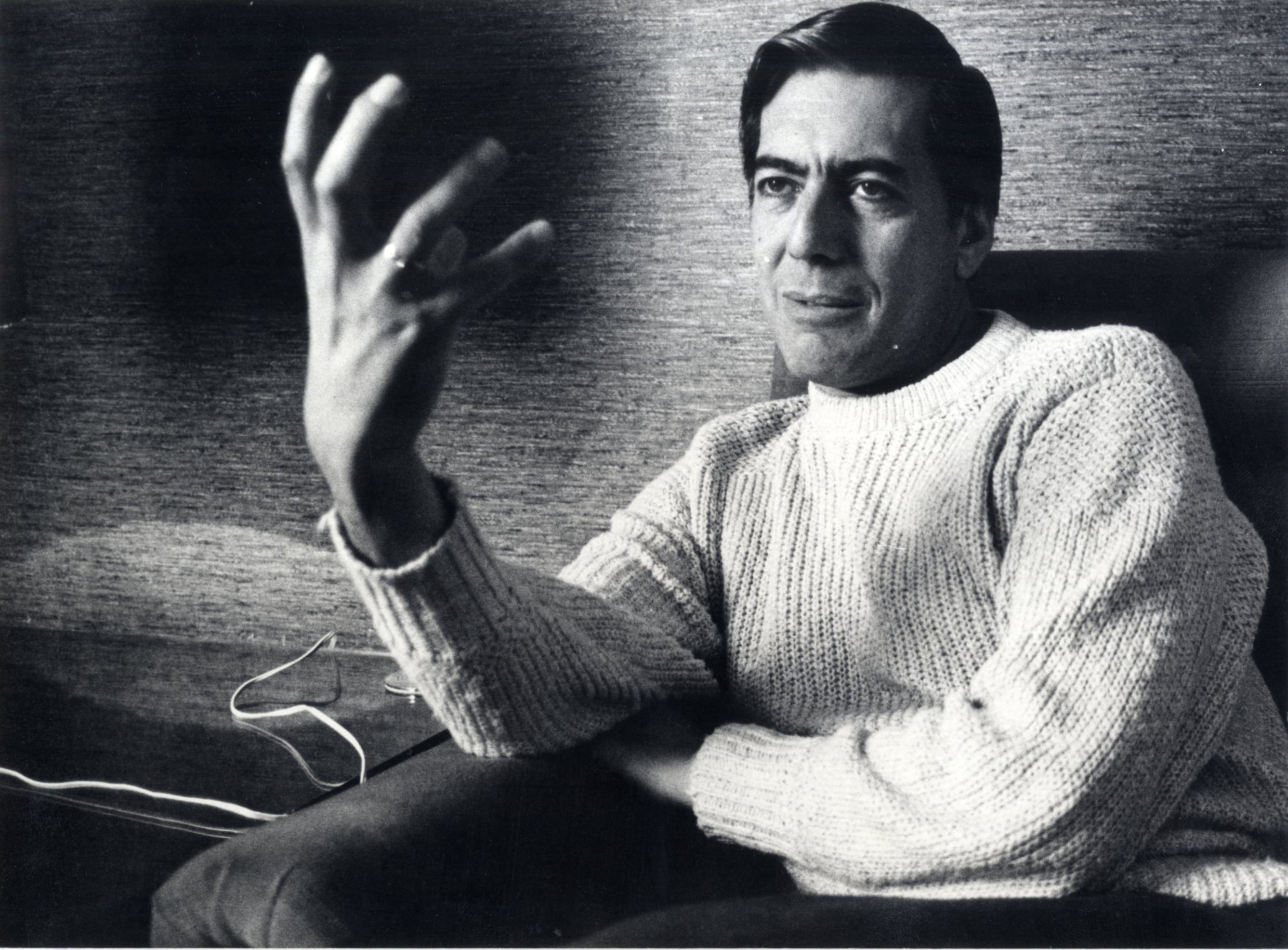 Mario Vargas Llosa, durante una entrevista con EL PAÍS en septiembre de 1982. 