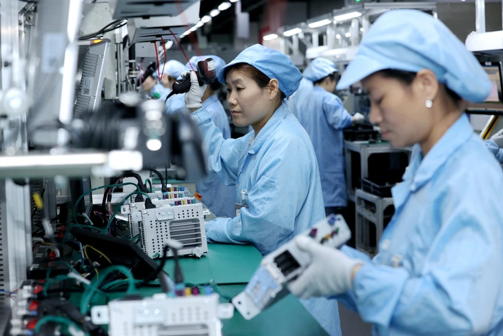 An electronics factory in Jiangsu, China - Photo: REUTERS