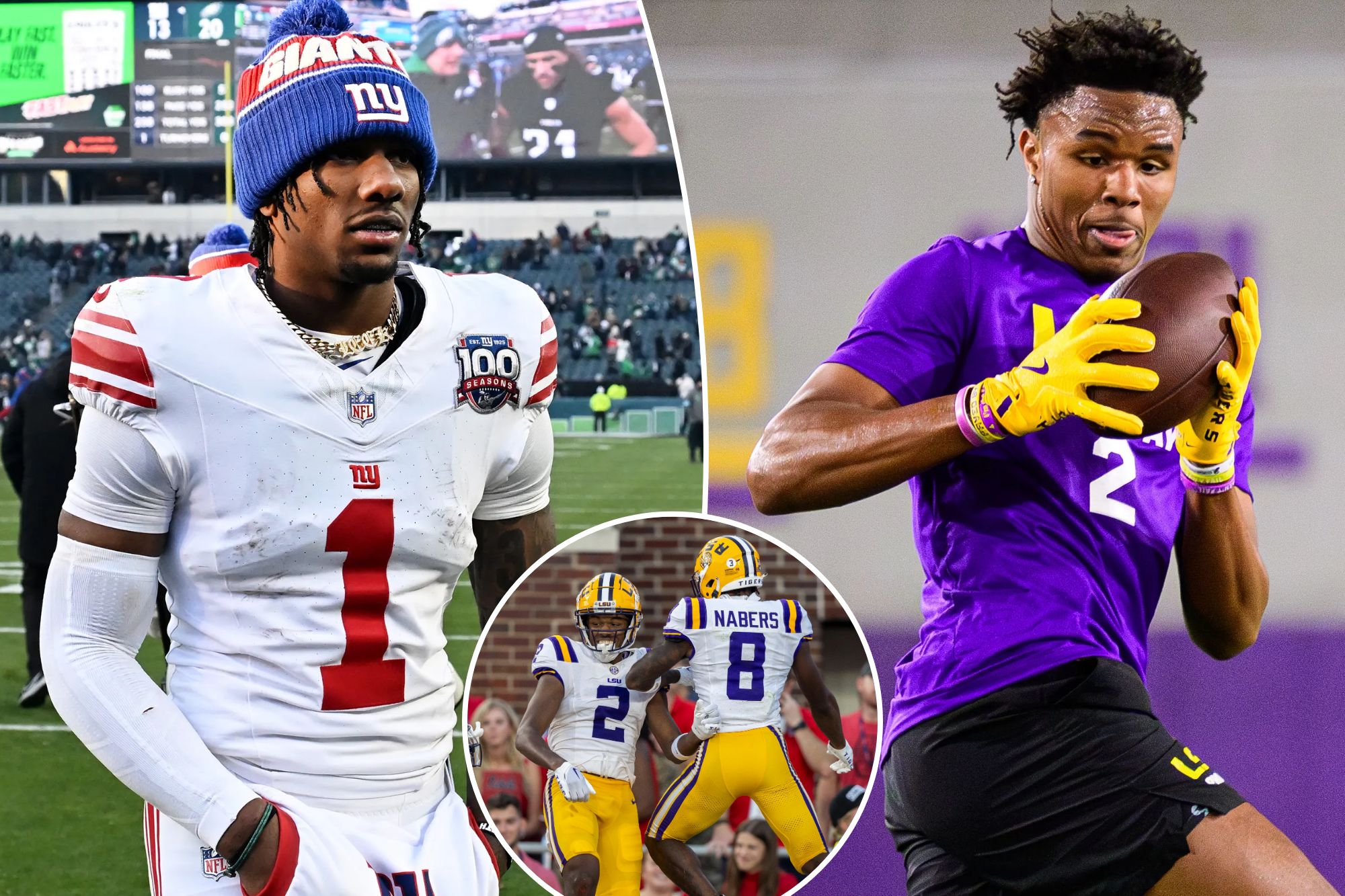 Giants star Malik Nabers ‘broken’ after death of LSU teammate Kyren Lacy