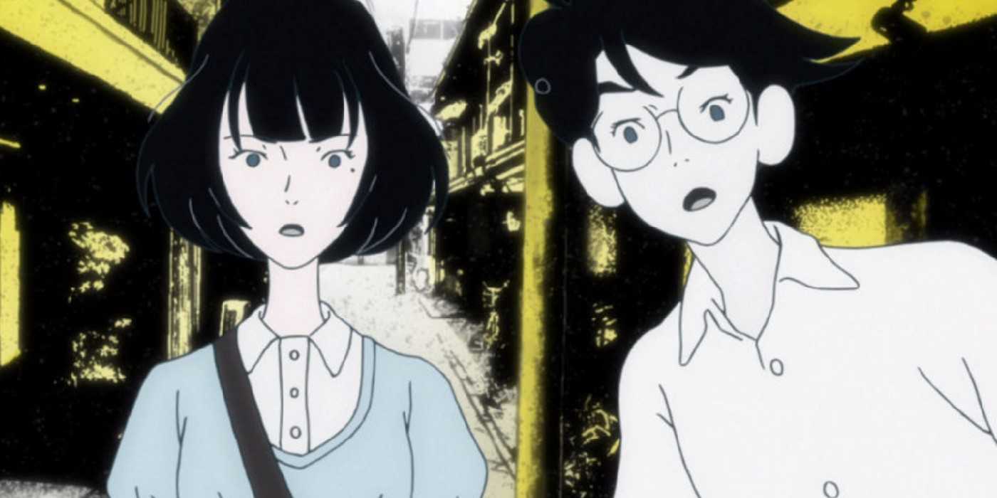 Watashi And Akashi Get Surprised In The Tatami Galaxy