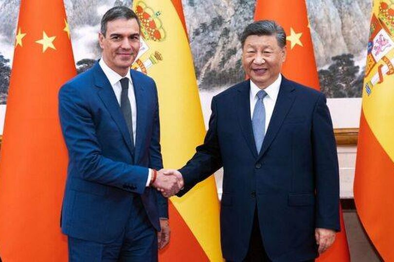 Pedro Sánchez y Xi Jinping