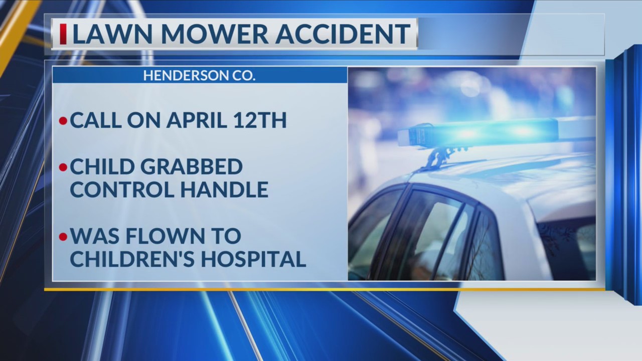 Henderson County child seriously injured in lawn mower accident