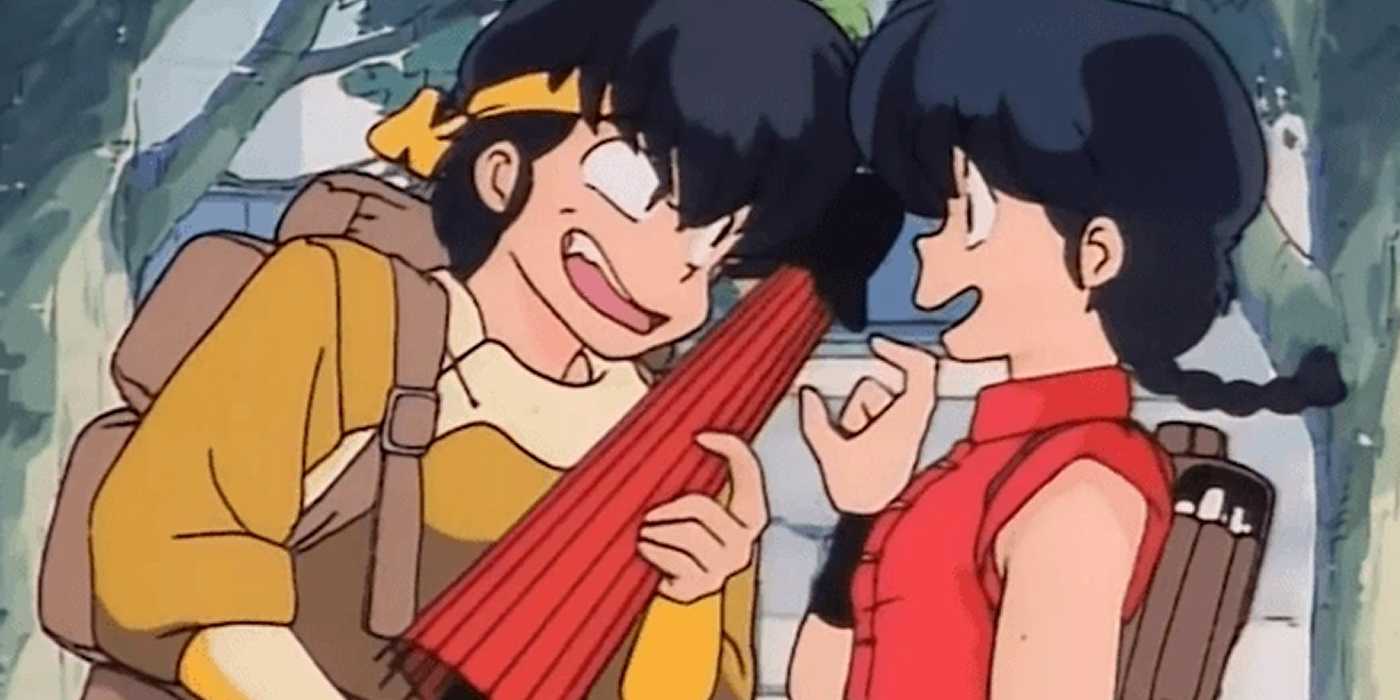 Ranma and Ryoga meet again at school in Ranma 1/2