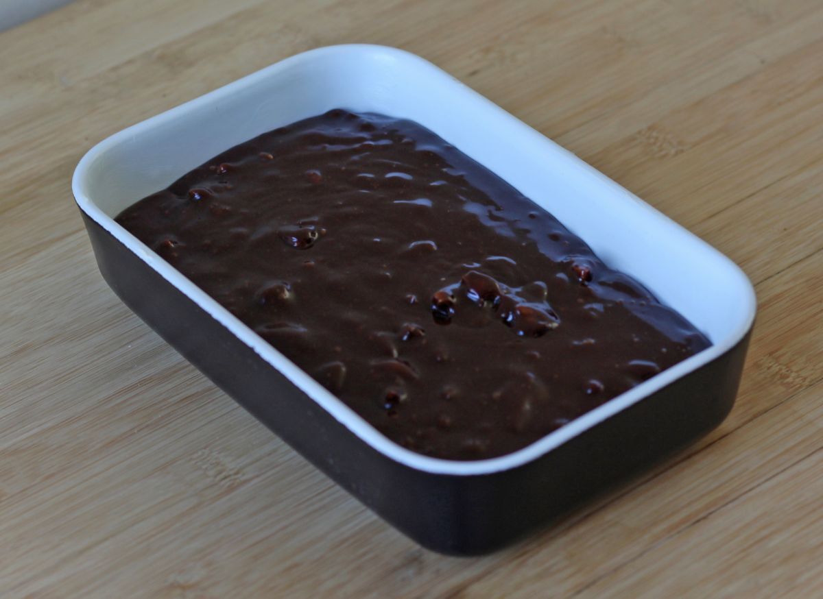 Schokoladen-walnuss-brownie im air fryer