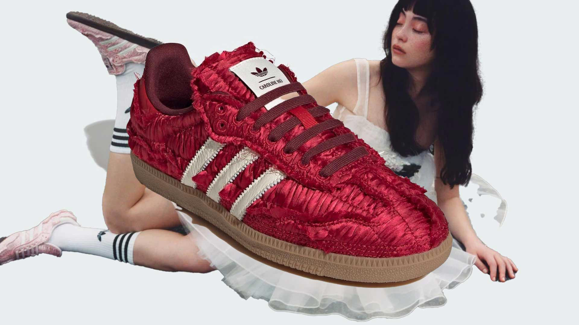 Caroline Hu Gives the adidas Samba a Luxe Makeover with the Caroline Hu Gives the adidas Samba a Luxe Makeover with the