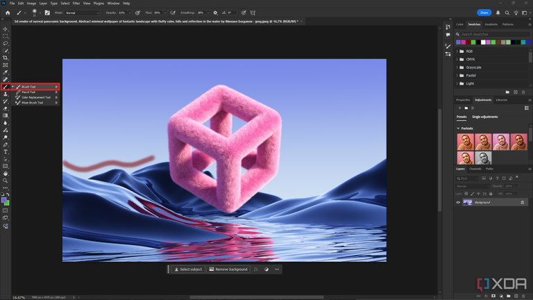 Photoshop select brush