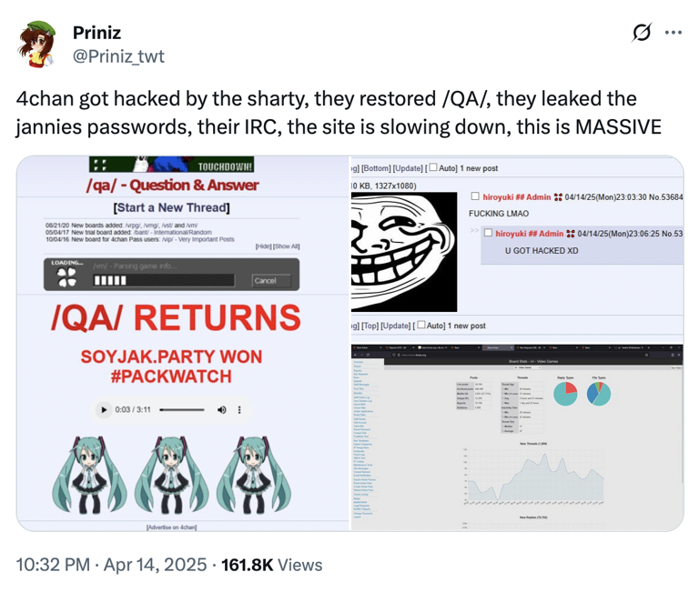 What's Up With Memes About 4chan Getting Hacked By The 'Sharty'? The