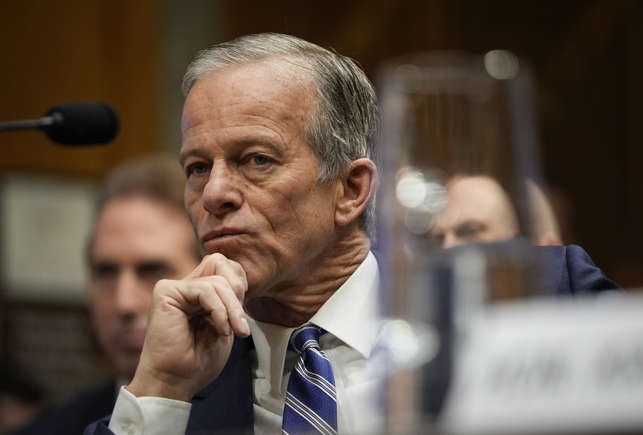 John Thune at a confirmation hearing John Thune at a confirmation hearing