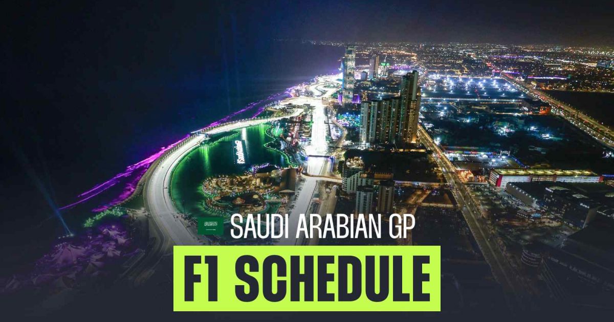 Saudi Arabian Grand Prix: Start times, schedule and how to watch