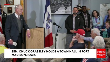 'Does Not Make Any Logical Sense': Constituent Confronts Chuck Grassley