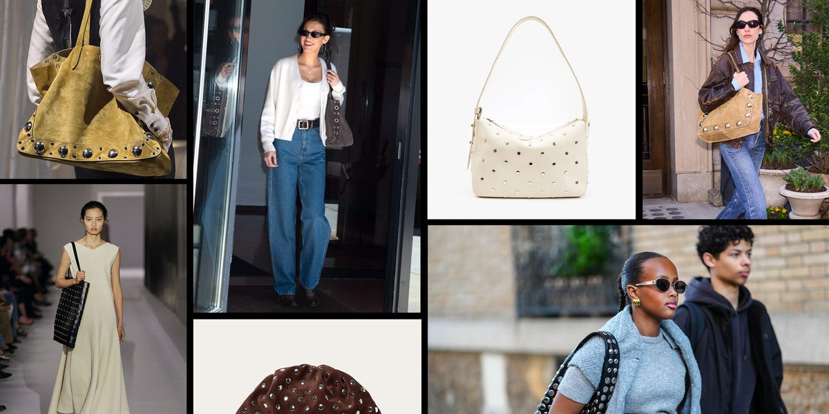 Studded Canvas Belt Bag w/leg