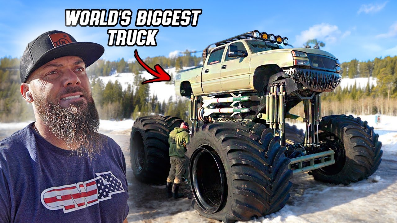 Team hauls the world’s largest truck for WhistlinDiesel