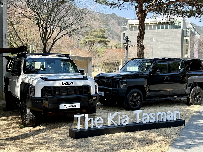 기아 첫 픽업트럭 '더 기아 타스만'./사진=백유진 기자 byj@