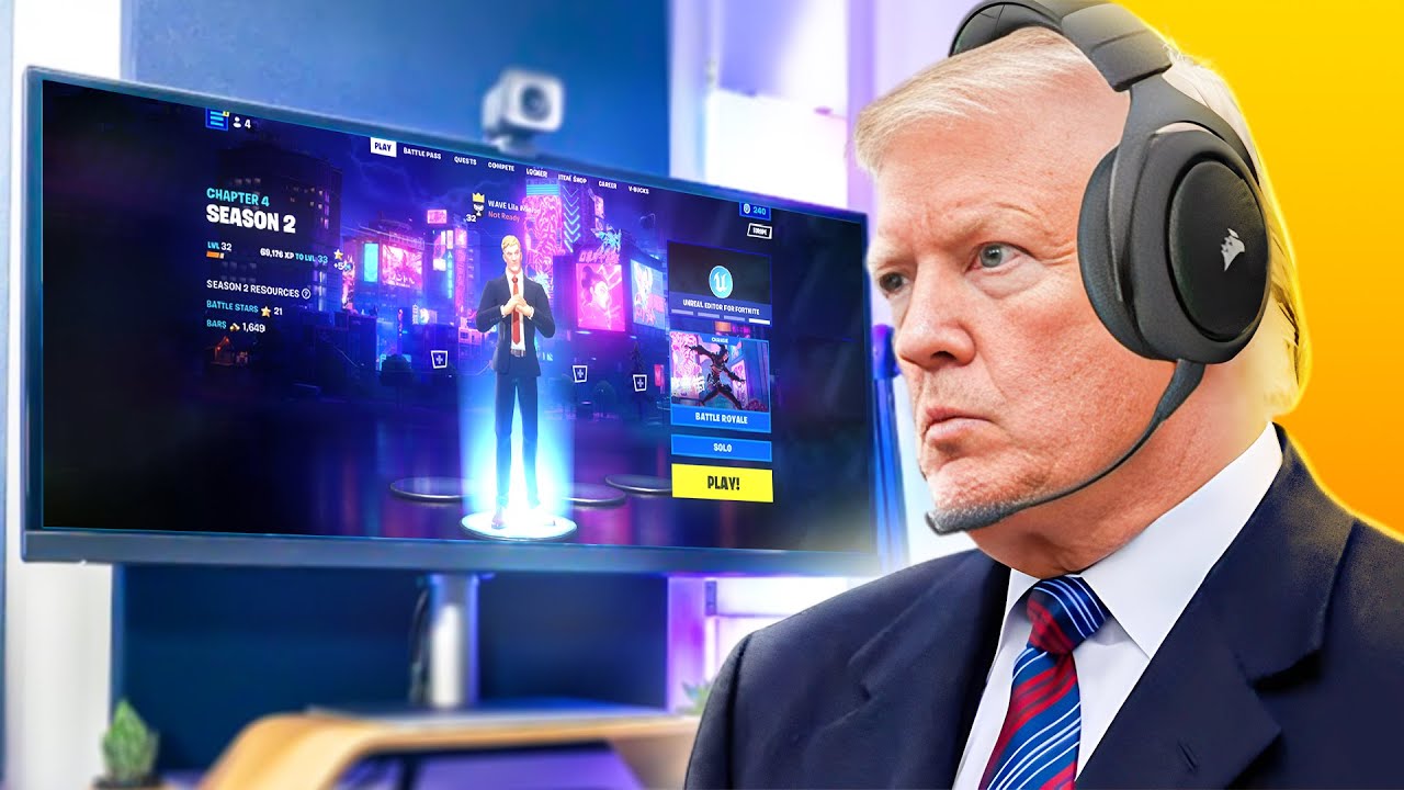 Fortnite, but Donald Trump Controls My Game!
