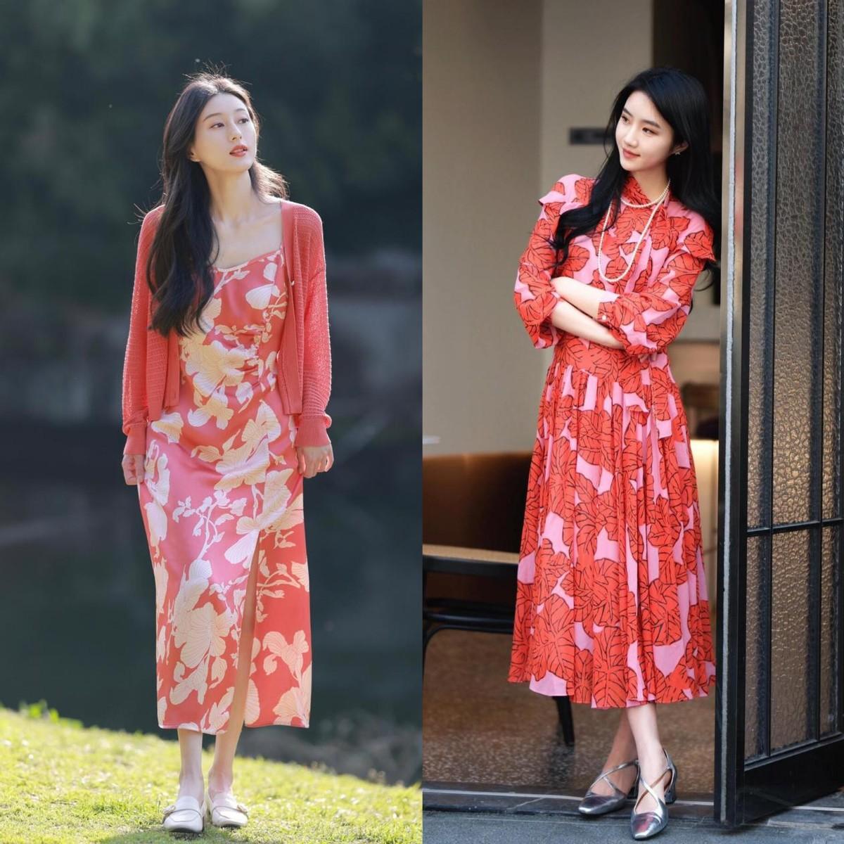 春天的裙子可以穿长一点，优雅高级，40+女生怎么穿都好看