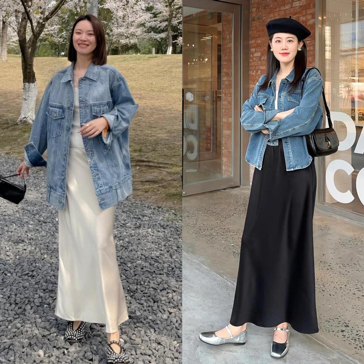 春天的裙子可以穿长一点，优雅高级，40+女生怎么穿都好看