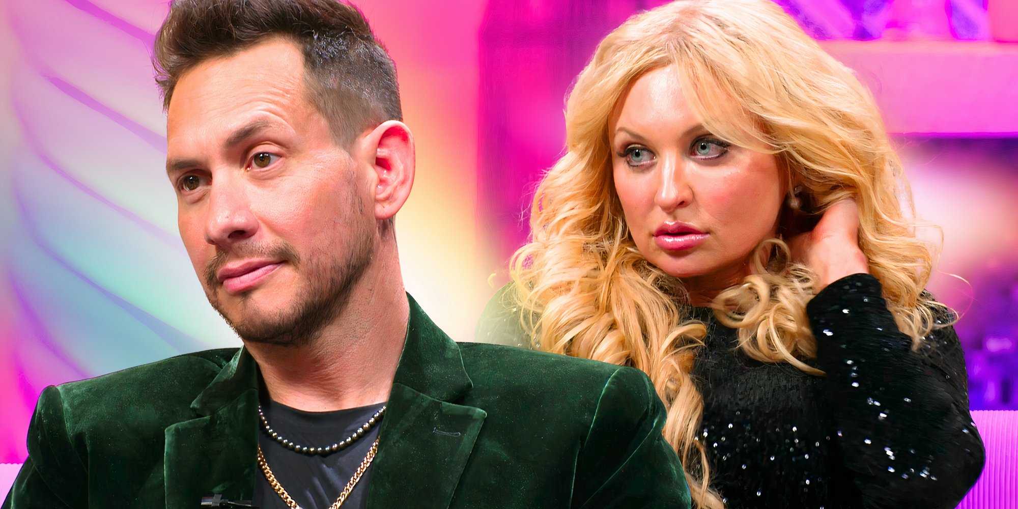 side by side image of 90 Day Fiancé's Josh Weinstein and Natalie Mordovtseva