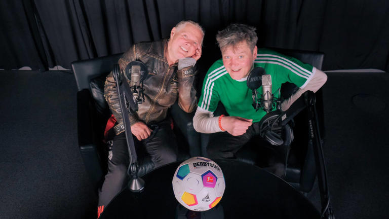 Guido Schäfer und Meigl Hoffmann im Podcast-Studio. MAYLA LUEST