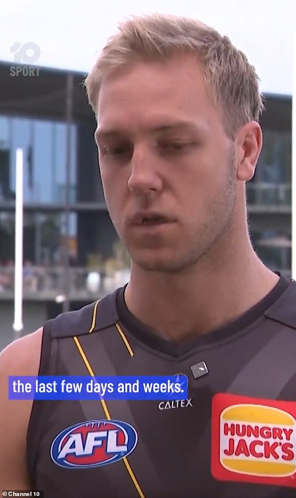 Fans lose it over bizarre detail as AFL star makes emotional apology