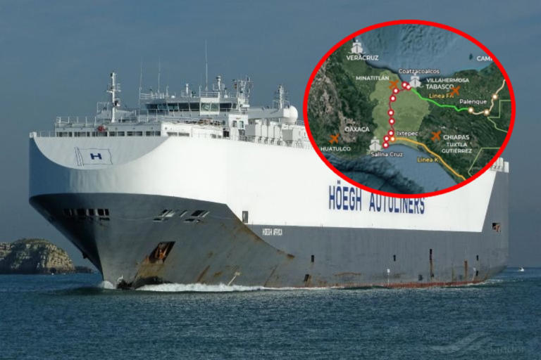 El Corredor Interoceánico del Istmo de Tehuantepec (CIIT) ha dado un paso importante con el embarque de 900 vehículos Hyundai desde Coatzacoalcos hacia Estados Unidos.