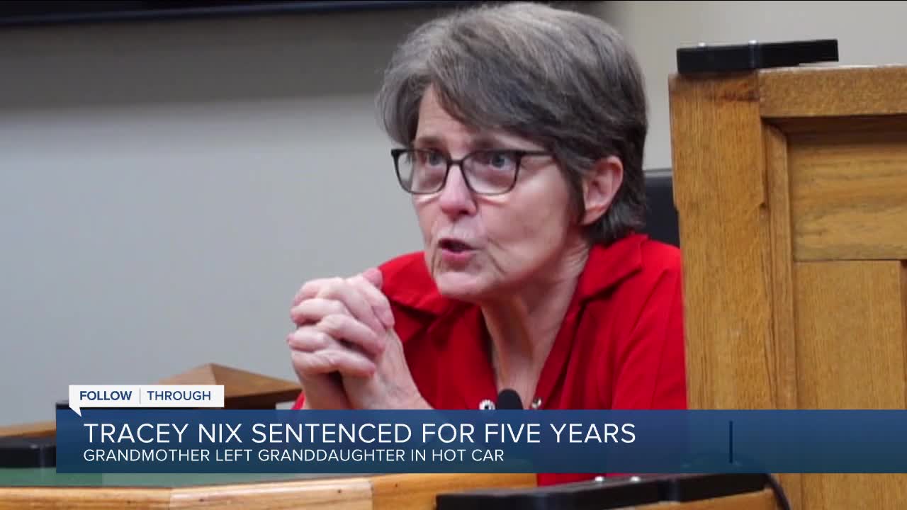 Woman who left granddaughter in hot car sentenced to 5 years in prison