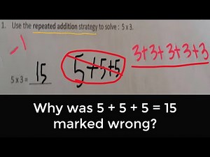 Controversial math problem. Why was 5x3 = 15 marked wrong?