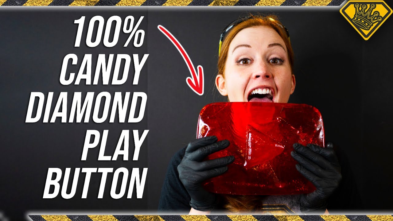 Eating a diamond play button for science