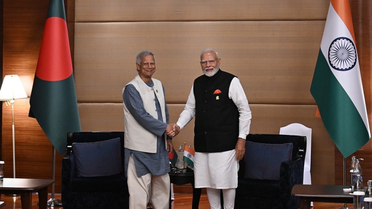 Prime Minister Narendra Modi, Bangladesh's Chief Interim Adviser Muhammad Yunus. Image: X