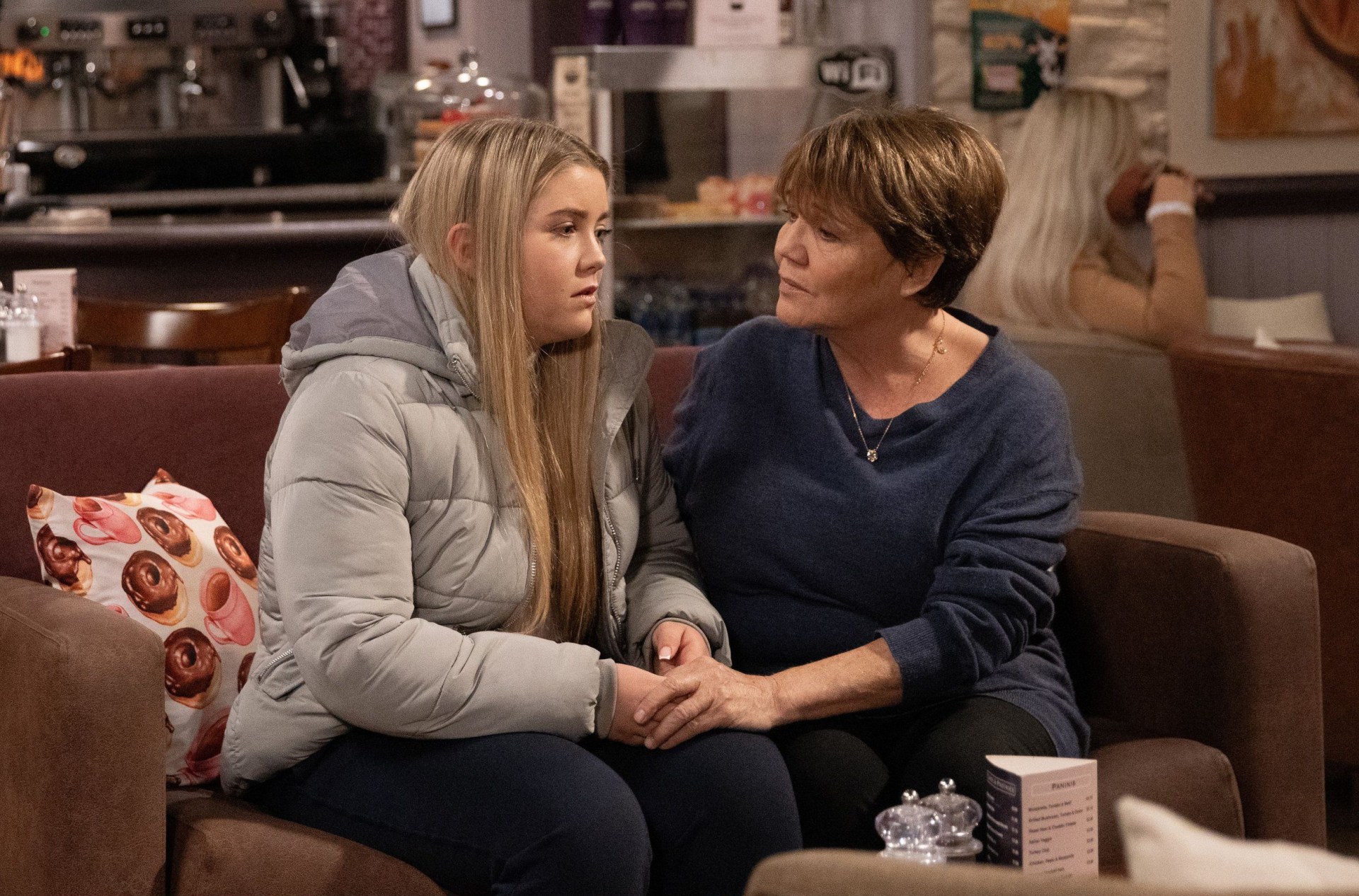 Cathy departed with Brenda (Picture: ITV/Mark Bruce/Shutterstock)