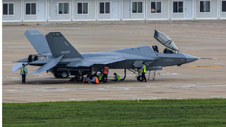 China Just Showed Off its New J-35 Stealth Fighter on TV